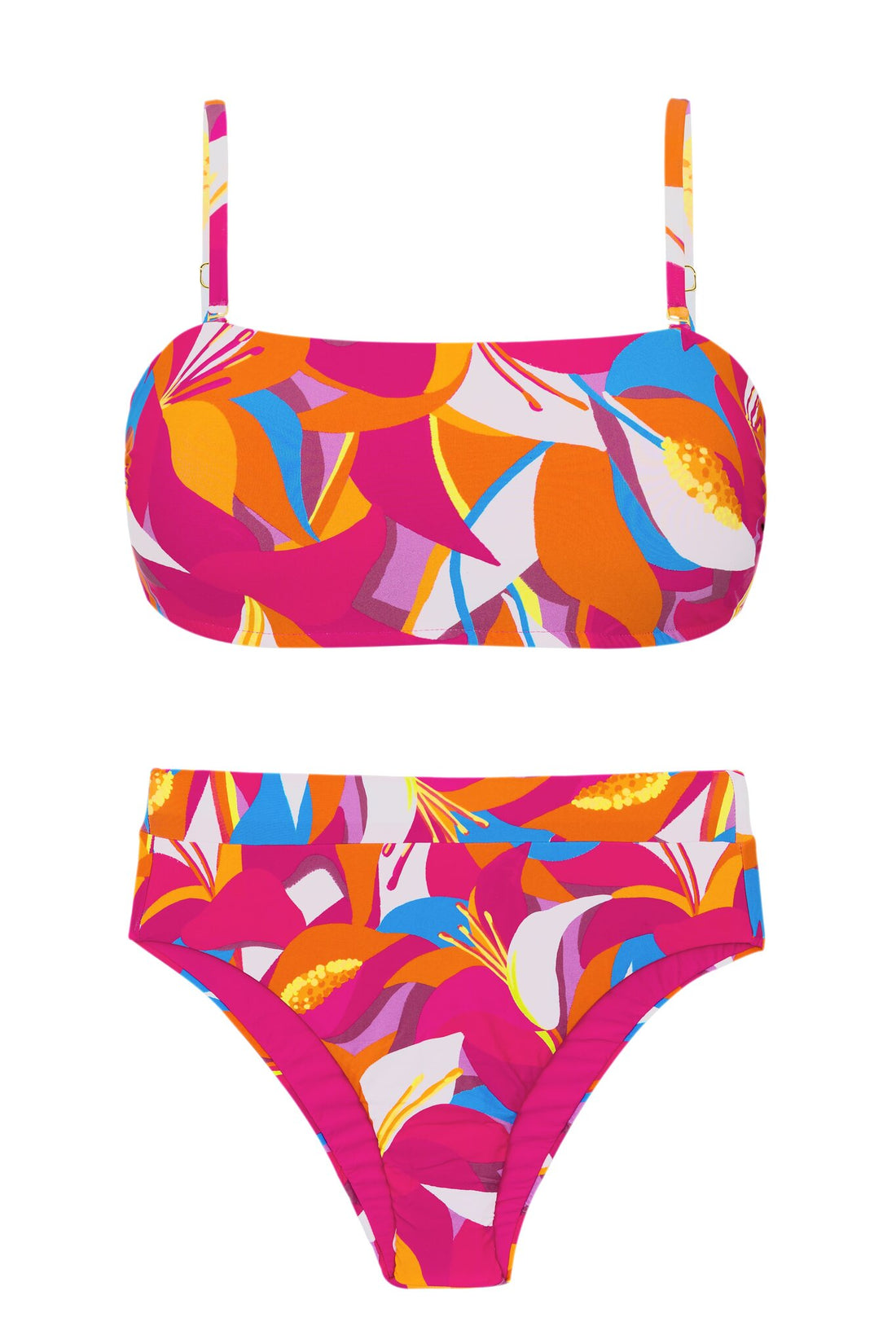 Product Front: Rio De Sol Two Piece Swimwear Set Antelope Bandeau-Reto Hotpant-Cos