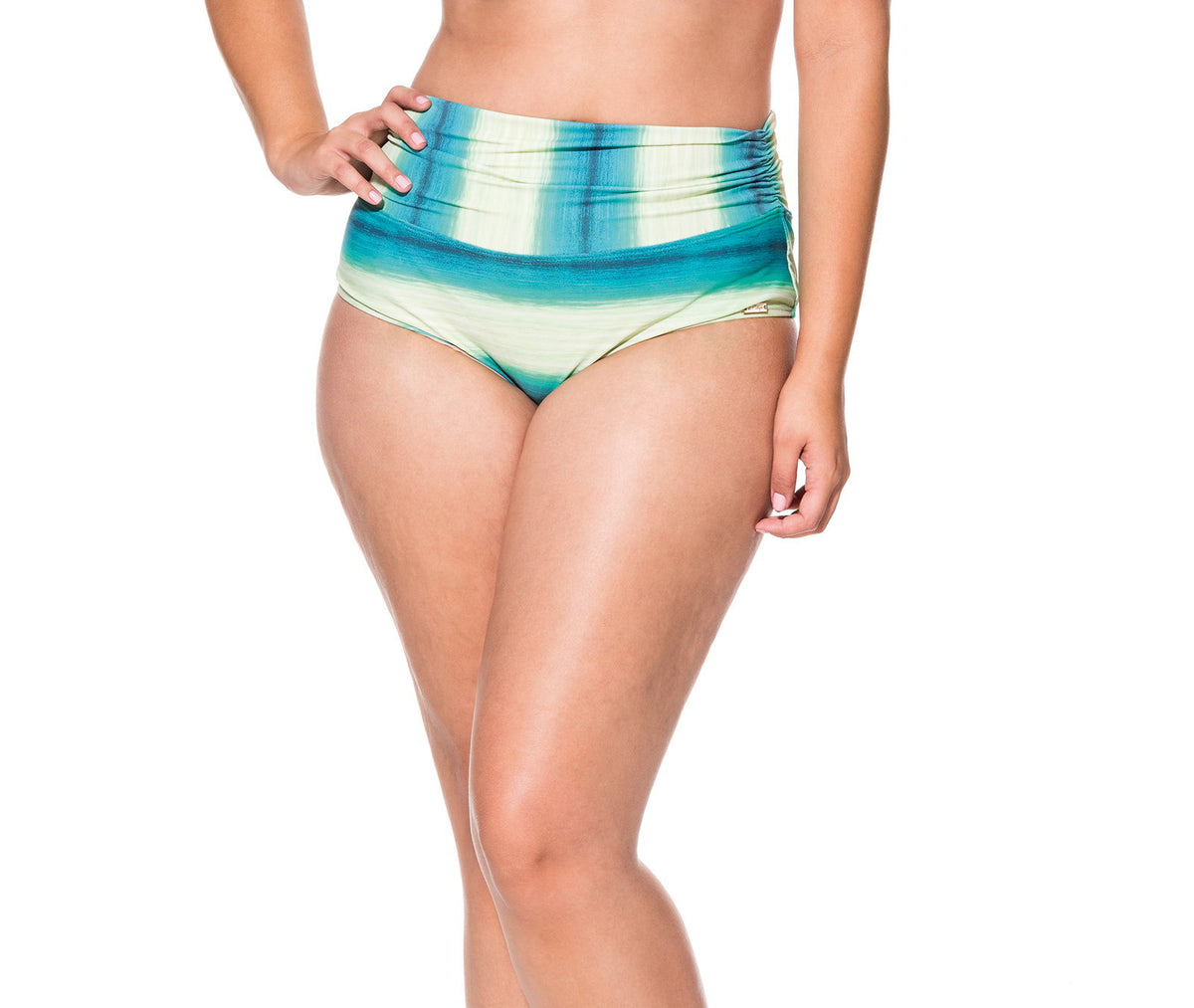 Model Front: La Playa Bikini Bottoms Calcinha Plus Ombre