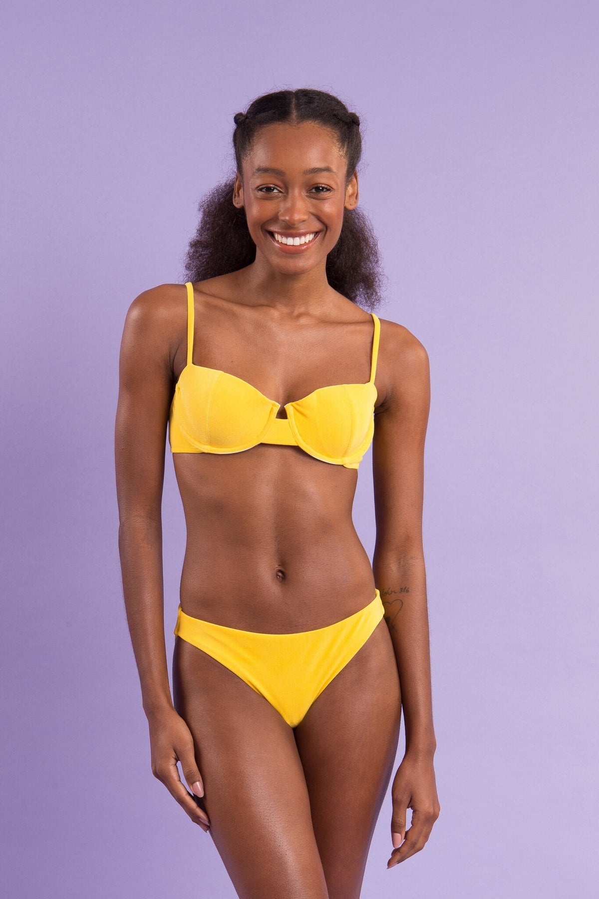 Image 10: Rio De Sol Two Piece Swimwear Set Malibu-Yellow Balconet Essential-Comfy