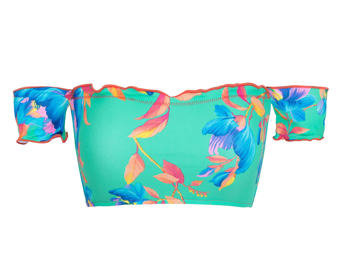 Product Front: Rio De Sol Bikini Tops Top Acqua Flora Off Shoulder