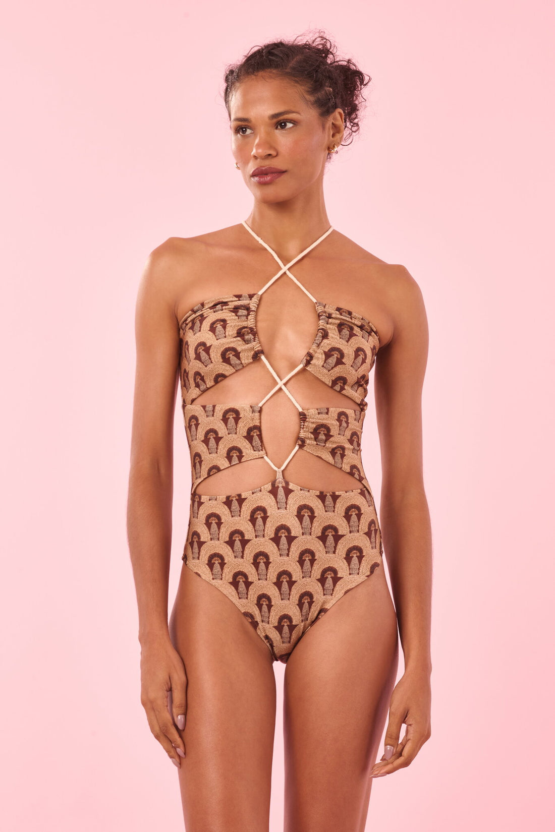 Model Front: Blueman One Piece Swimsuits Makani Paola Corda