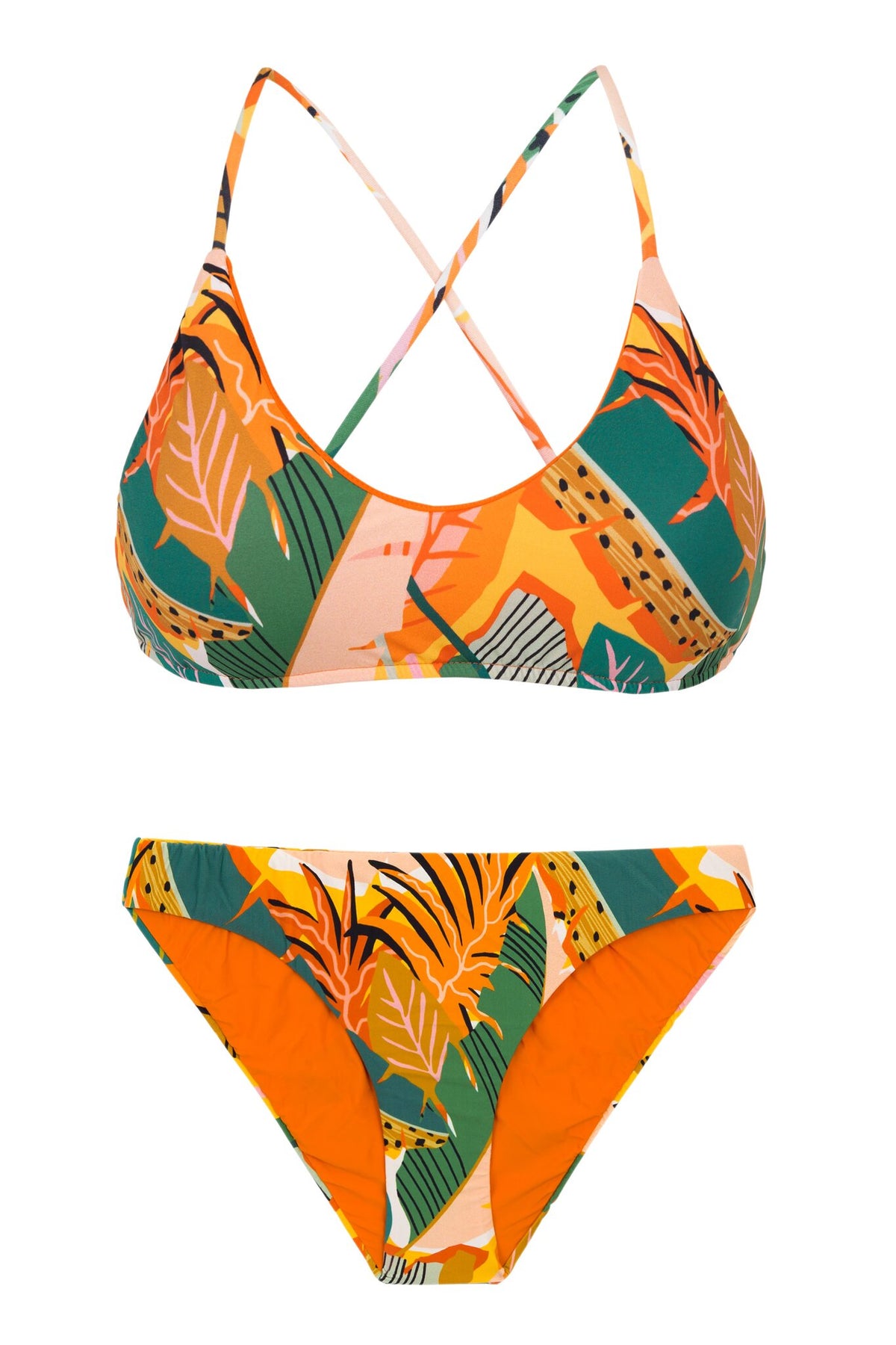 Product Front: Rio De Sol Two Piece Swimwear Set El-Arco Bralette Essential-Comfy