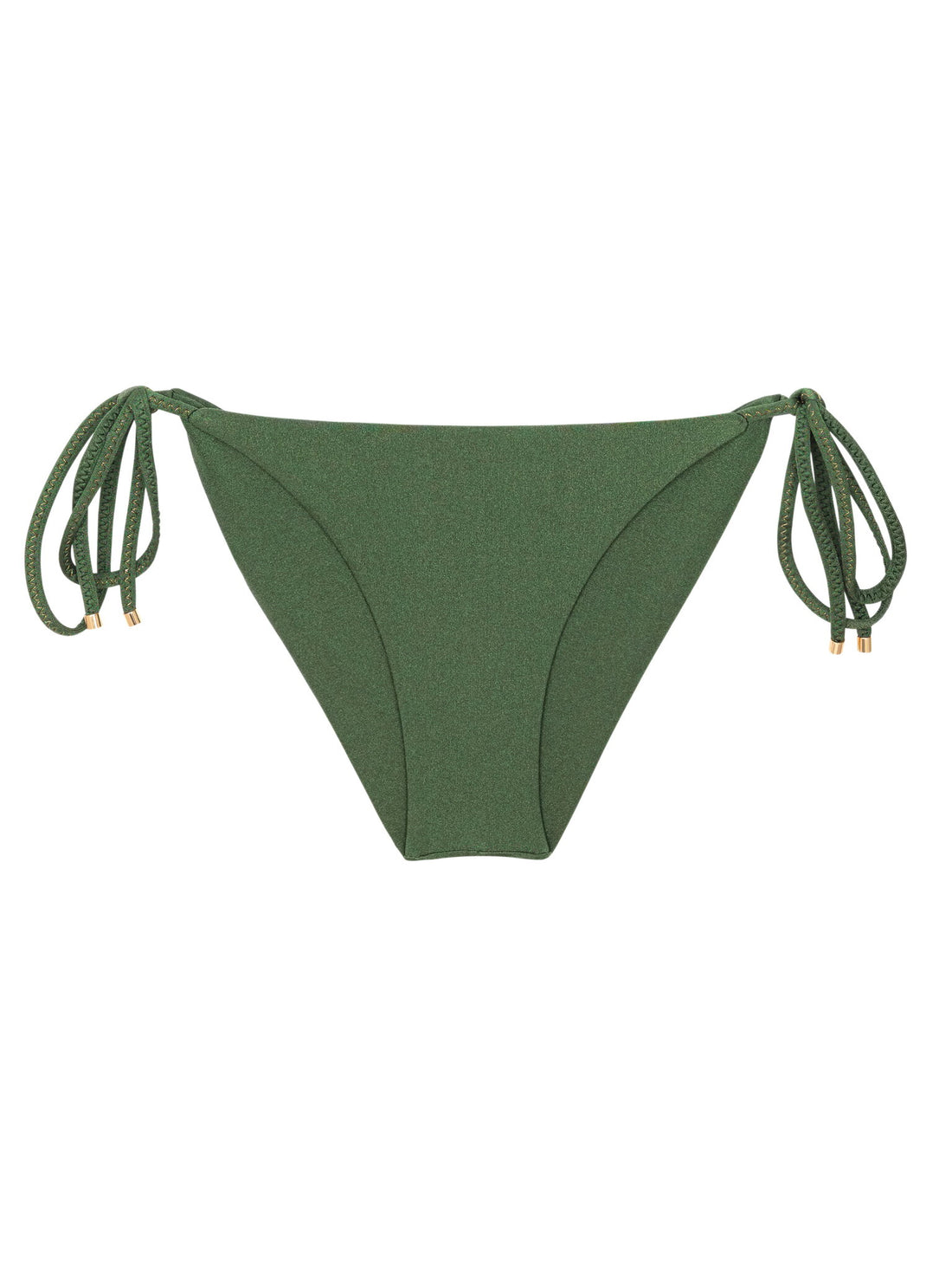 Product Front: Rio De Sol Bikini Bottoms Bottom Shimmer-Croco Cheeky-Tie-Gold