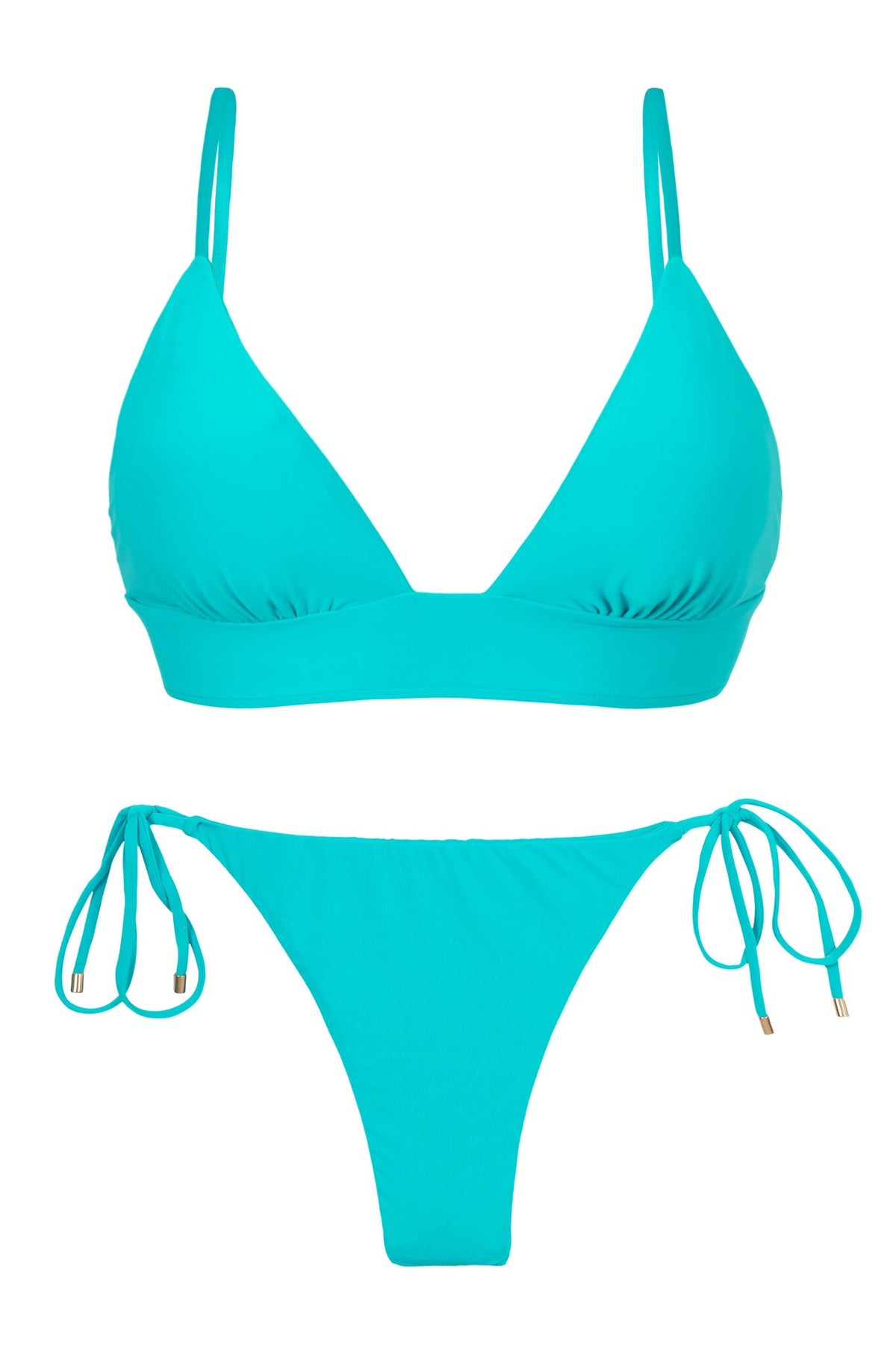 Product Front: Rio De Sol Two Piece Swimwear Set Jade Tri-Cos Ibiza