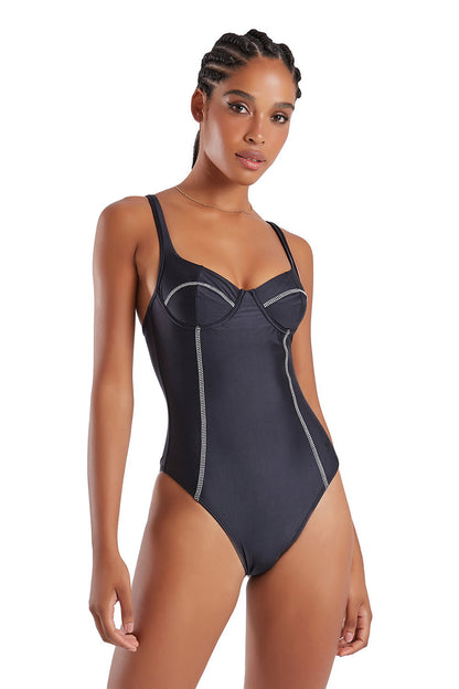 Image 04: Blueman One Piece Swimsuits Maio Maragogi Preto