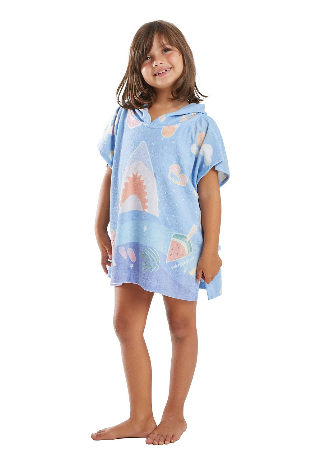 Model Front: Blueman Towels Poncho Mini Surfer Sticker