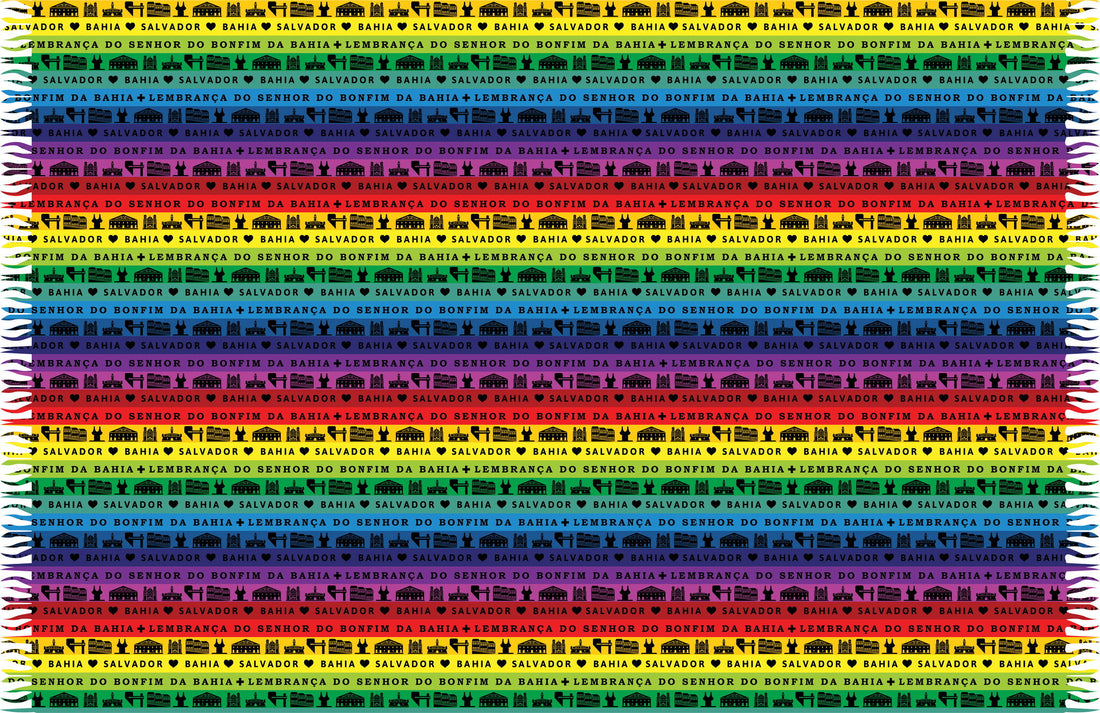 Product Front: Bali Blue Pareo Fitinha Salvador Rainbow