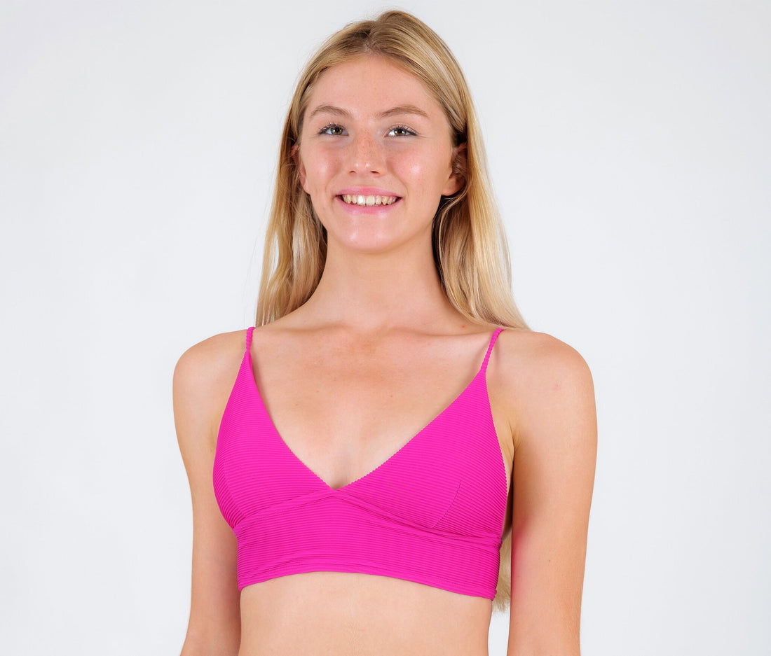 Gallery: Rio De Sol Bikini Tops Top Cotele-Amaranto Tri-Tank