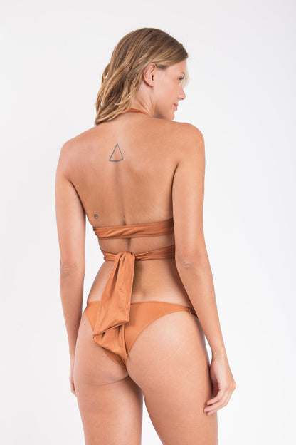 Model Back: Rio De Sol Bikini Bottoms Bottom Nocciola Cheeky-Fixa