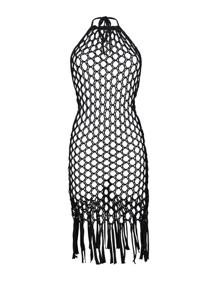 Product Front: Rio De Sol Midi Dresses Black Serena Dress