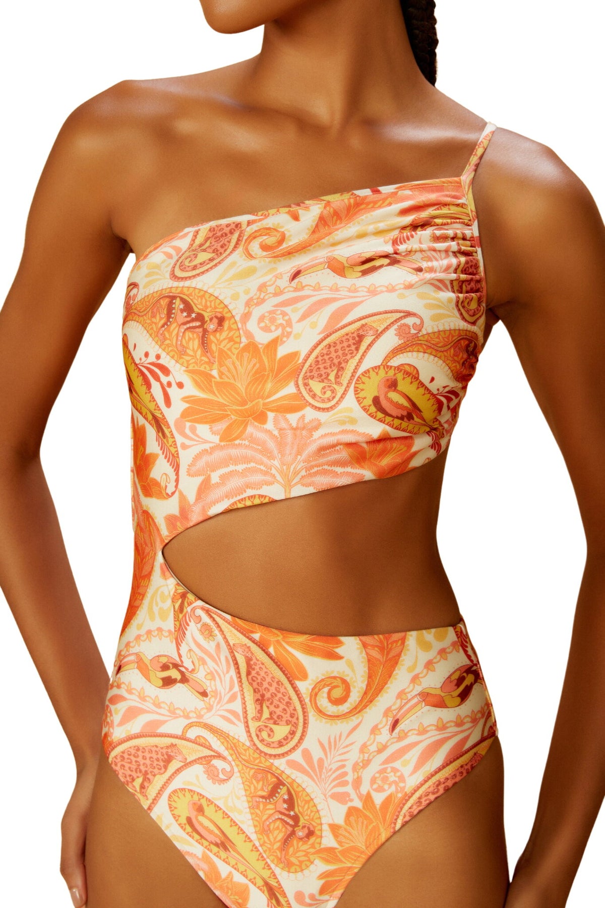 Image 02: Blueman One Piece Swimsuits Maio Emma Florest Salmao