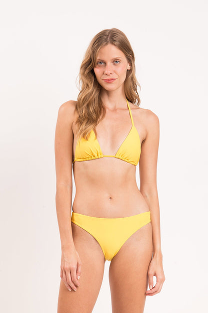 Model Front: Rio De Sol Bikini Bottoms Bottom Amarelo Essential-Comfy