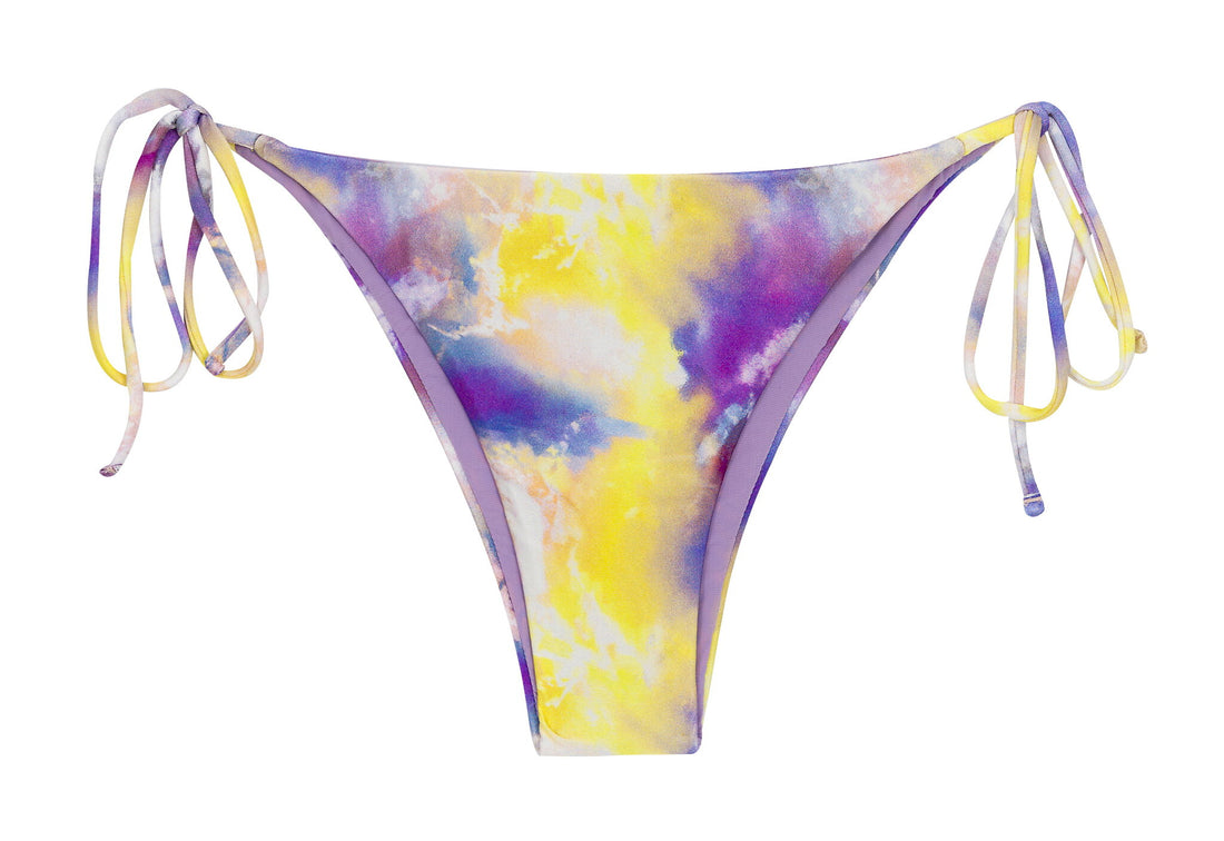 Product Front: Rio De Sol Bikini Bottoms Bottom Tiedye-Purple Ibiza