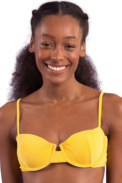 Gallery: Rio De Sol Bikini Tops Top Malibu-Yellow Balconet