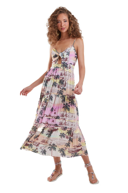 Model Front: Blueman Maxi Dresses Helena Puerto Escondido