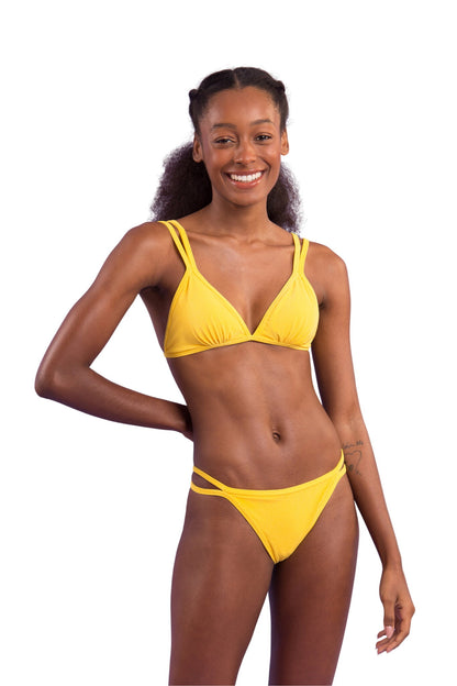 Image 04: Rio De Sol Bikini Tops Top Malibu-Yellow Tri-Duo