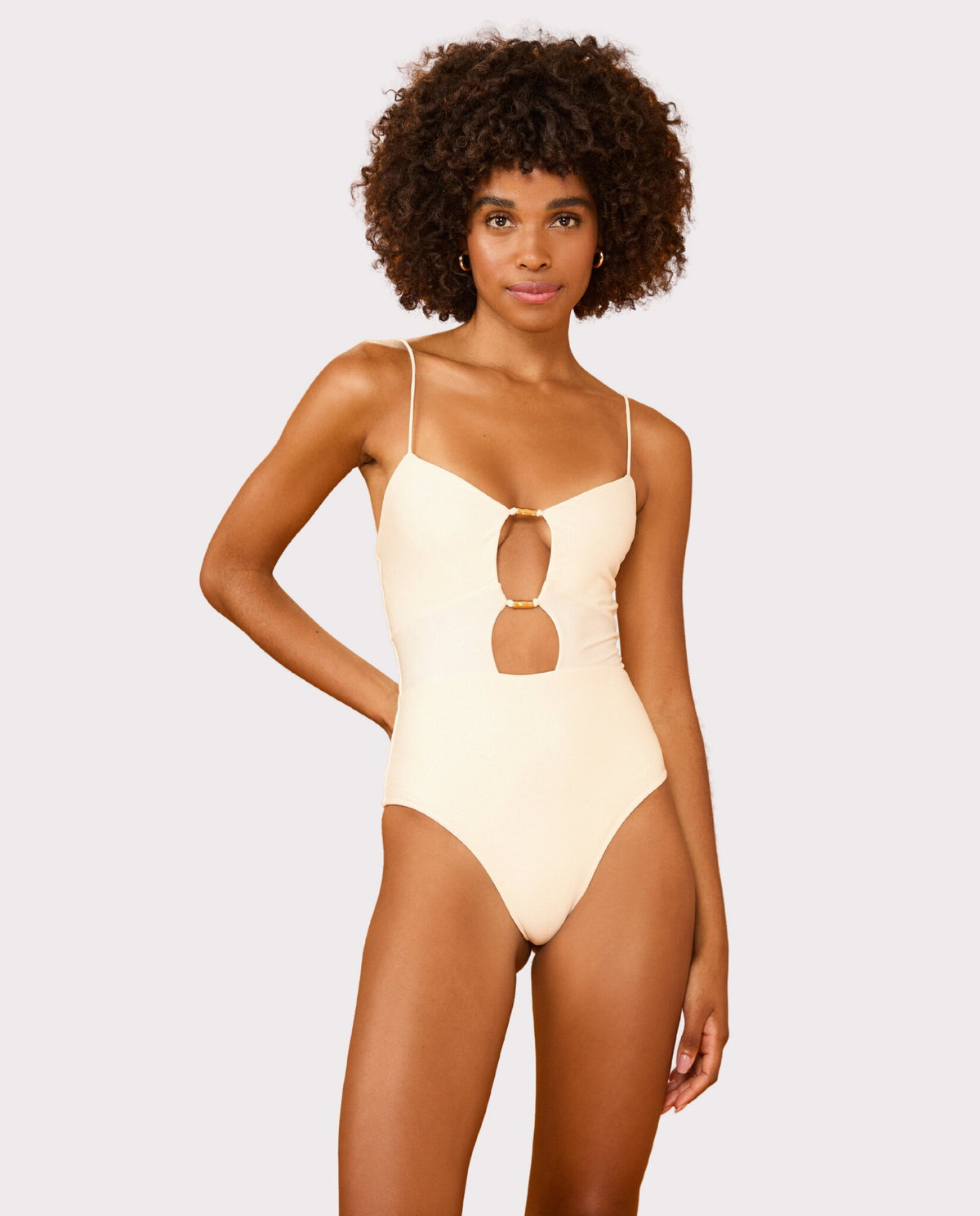 Model Front: Blueman One Piece Swimsuits Perola Maio Nina