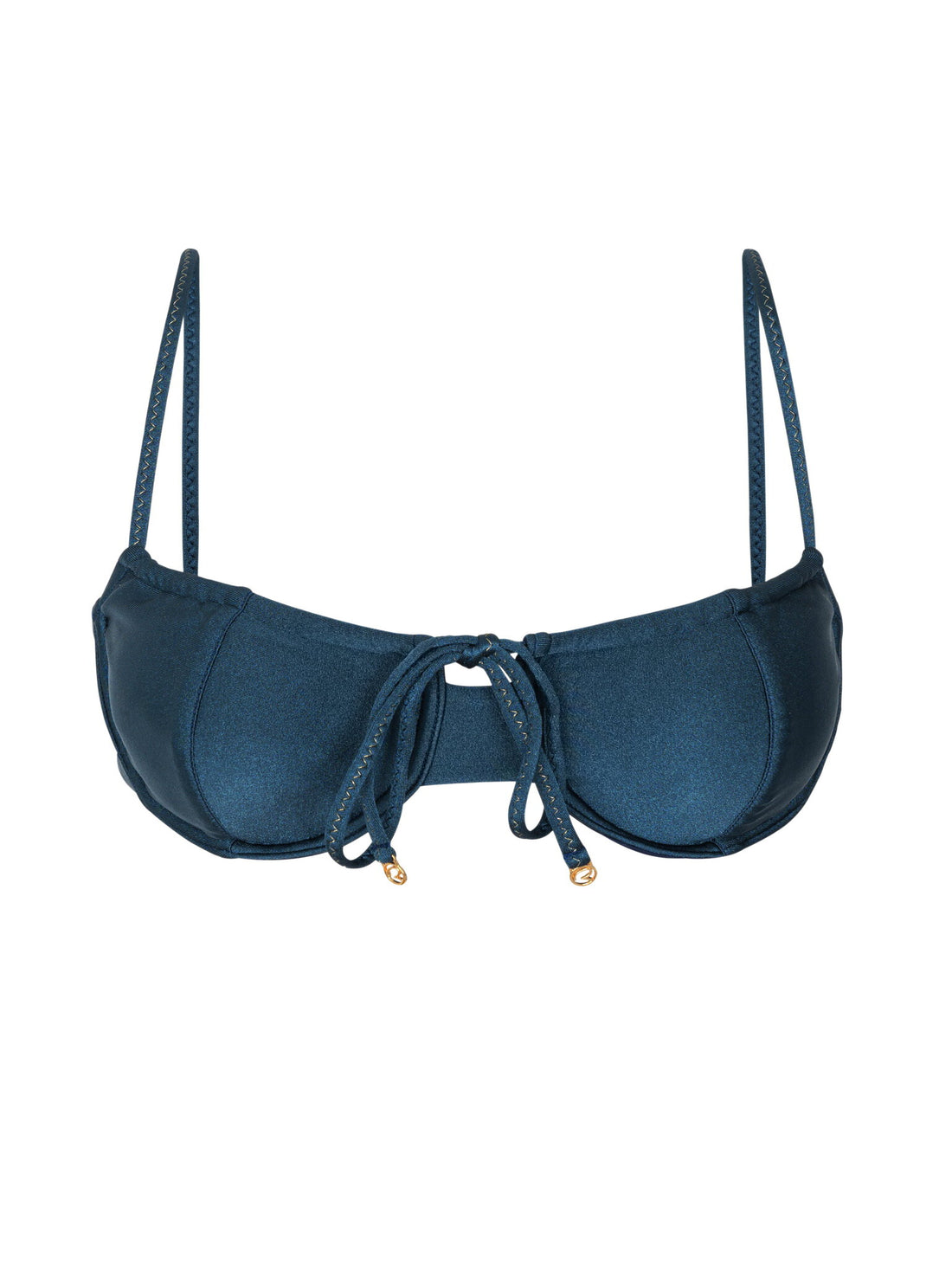 Product Front: Rio De Sol Bikini Tops Top Shimmer-Shark Balconet-Tie