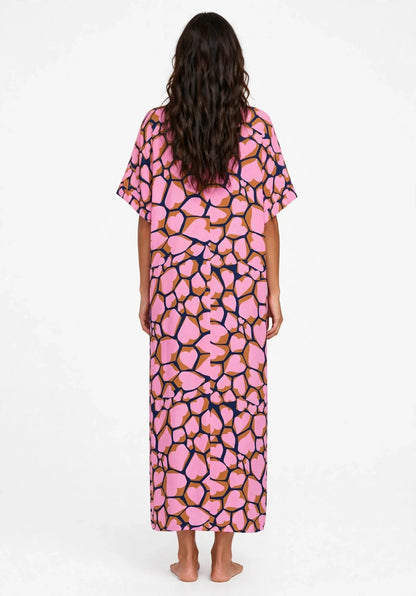 Model Back: Rio De Sol Maxi Dresses Amore-Pink Long Dress