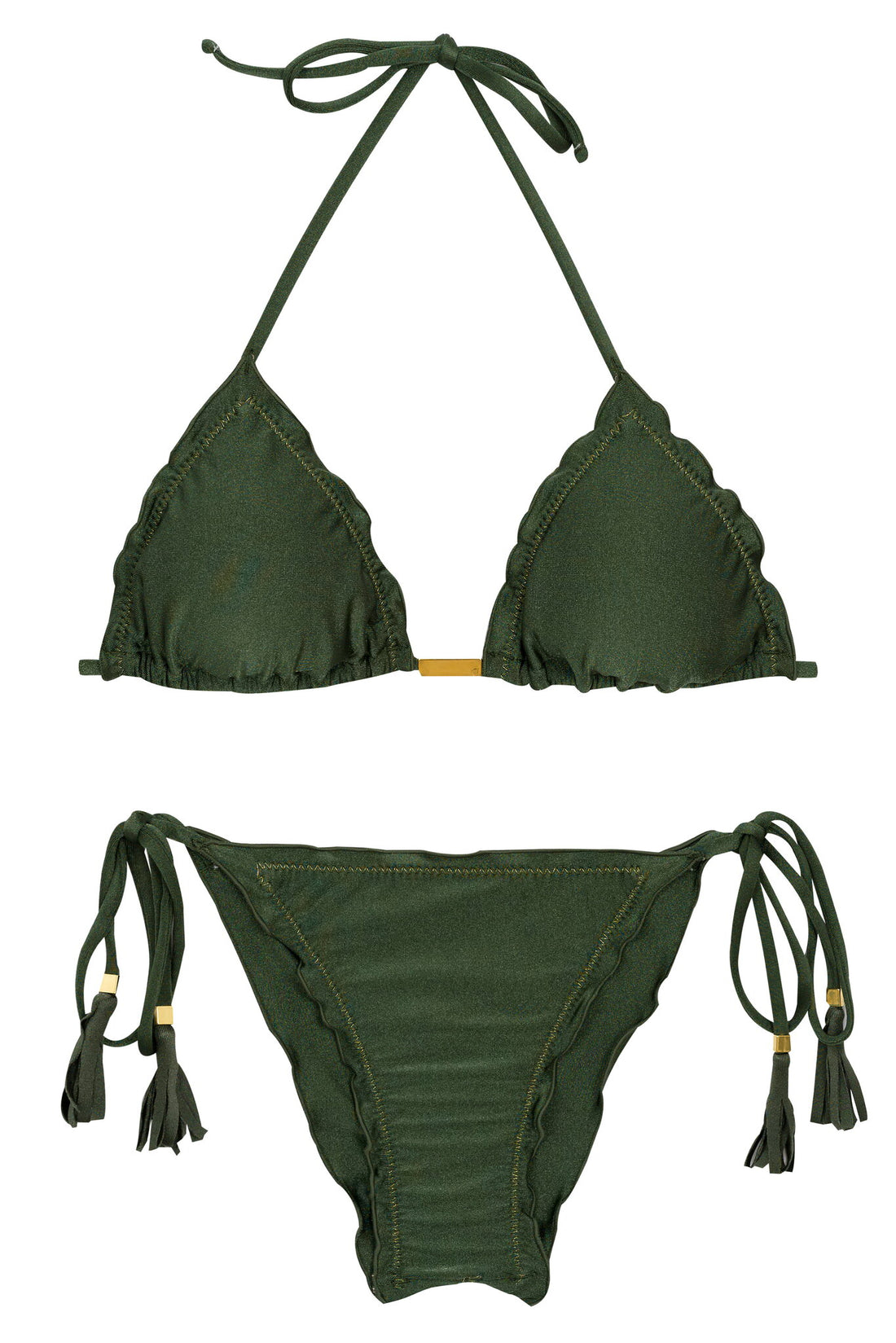 Product Front: Rio De Sol Two Piece Swimwear Set Shimmer-Croco Frufru