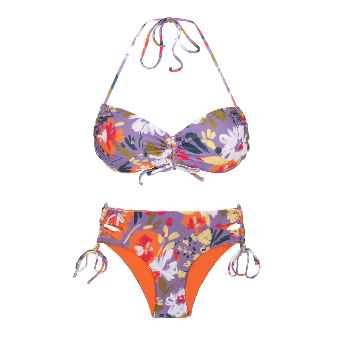 Product Front: Rio De Sol Two Piece Swimwear Set Garden-Flower Corine Madrid