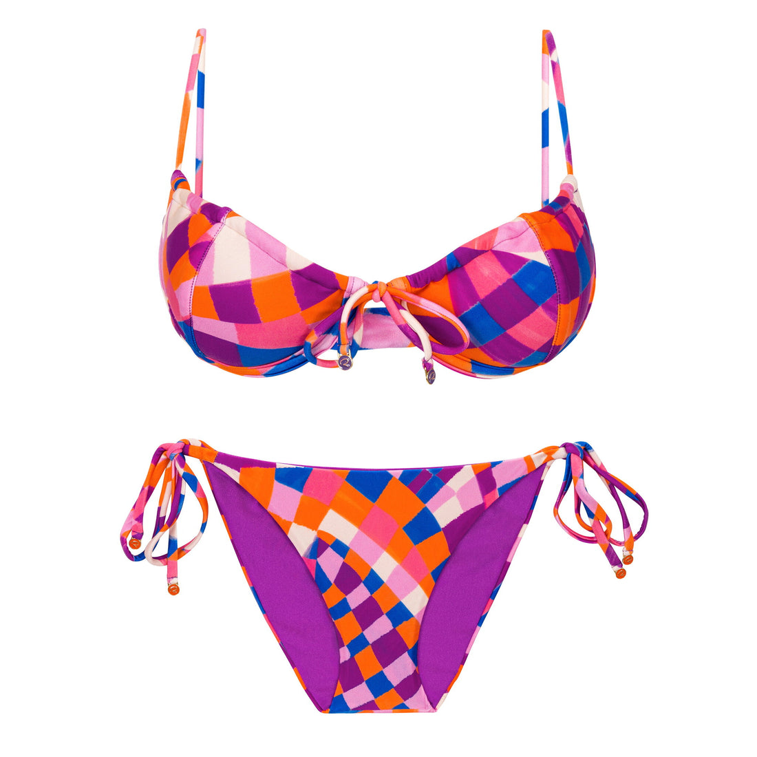 Product Front: Rio De Sol Two Piece Swimwear Set Funny Balconet-Tie Ibiza-Comfy