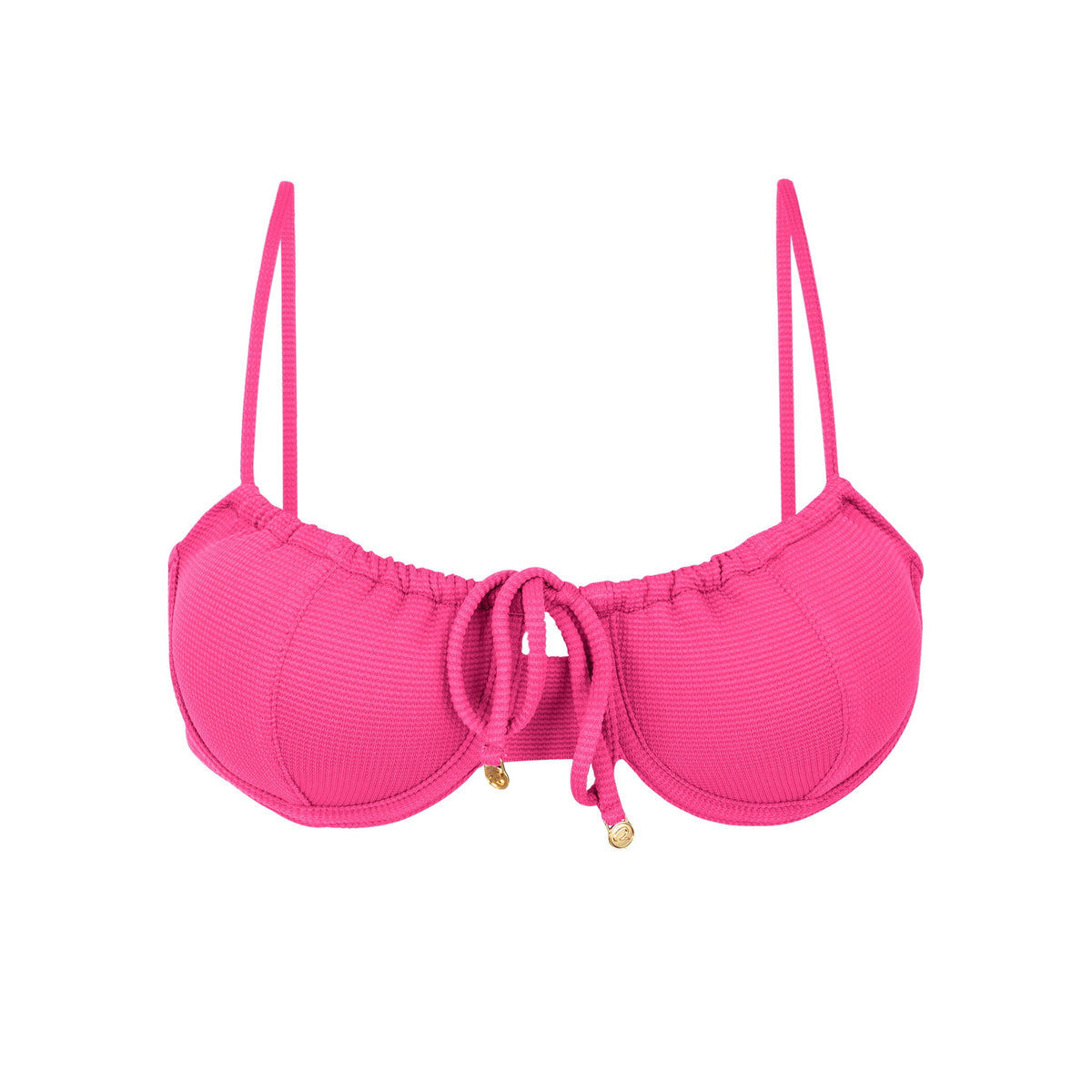 Product Front: Rio De Sol Bikini Tops Top Mtx-Ultrapink Balconet-Tie