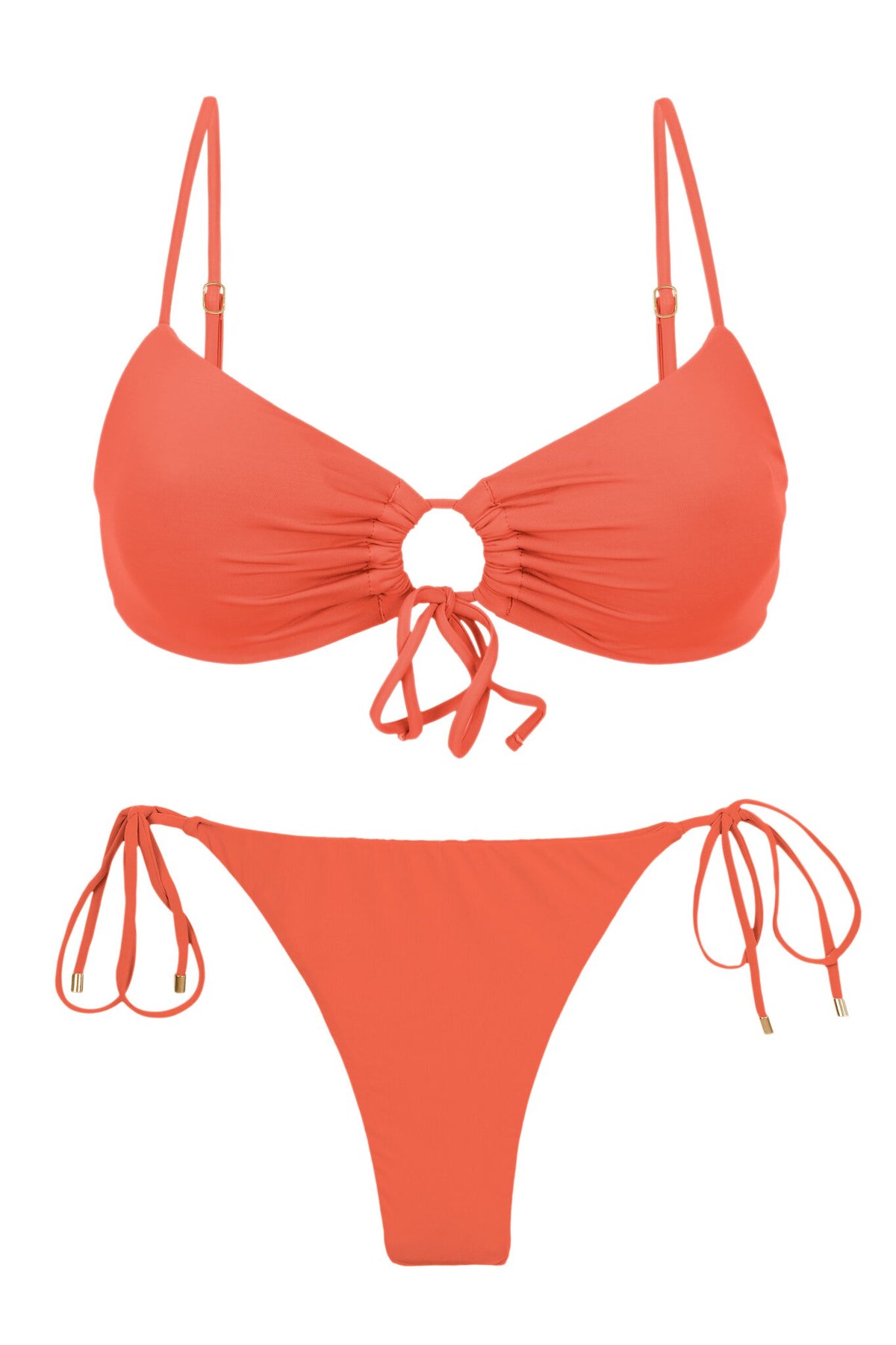 Product Front: Rio De Sol Two Piece Swimwear Set Light-Peach Mila Ibiza