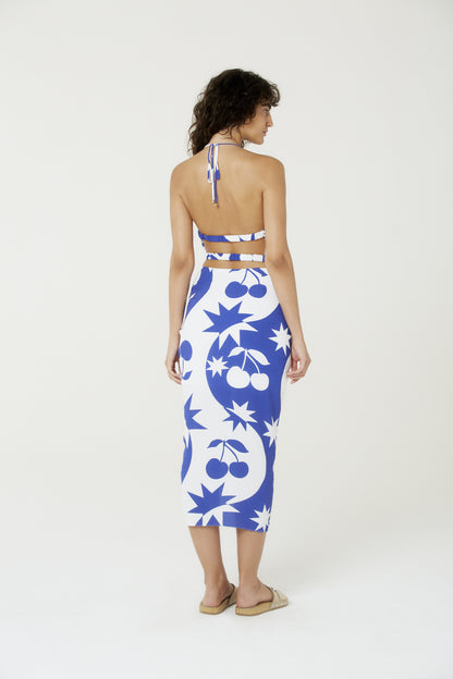 Image 06: Blueman Beach Top Blusa Top Cropped Degage Cerise