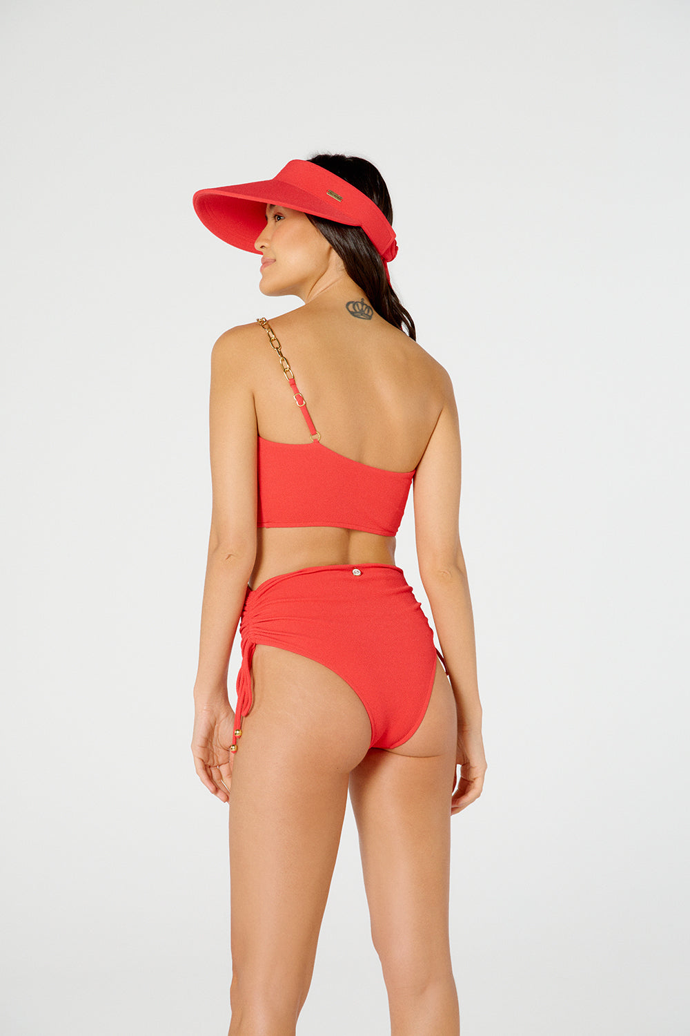 Model Back: Blueman Bottom Bottom Nix Crispy Vermelho