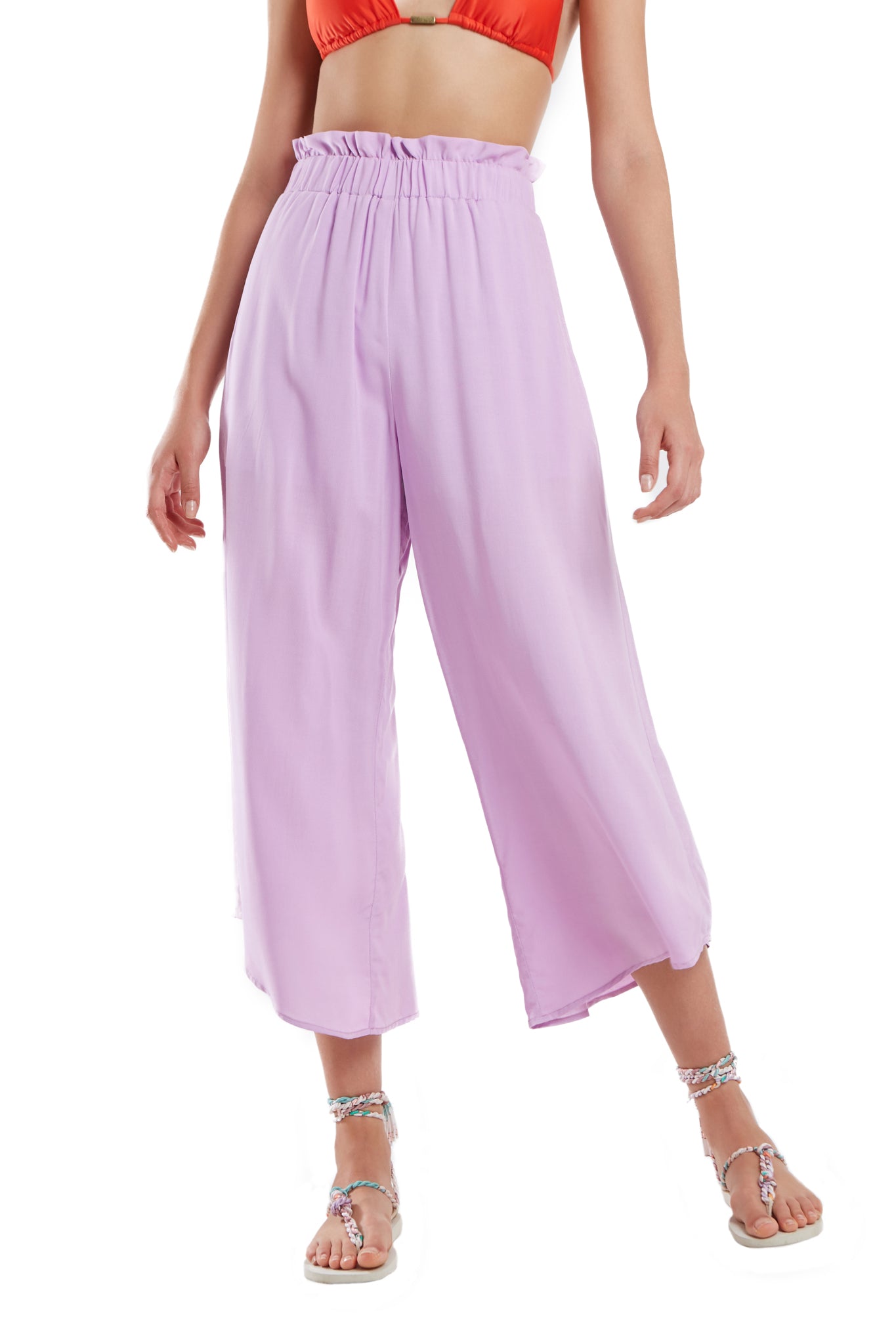 Gallery: Blueman Beach Trousers Calca Pantacourt Liso Roxo