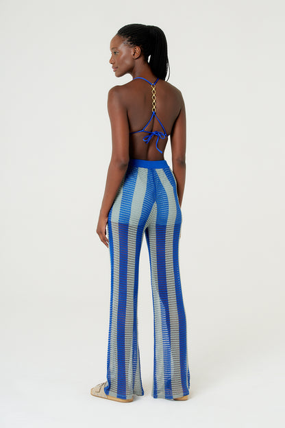 Model Back: Blueman Beach Trousers Calca Tricot Listras