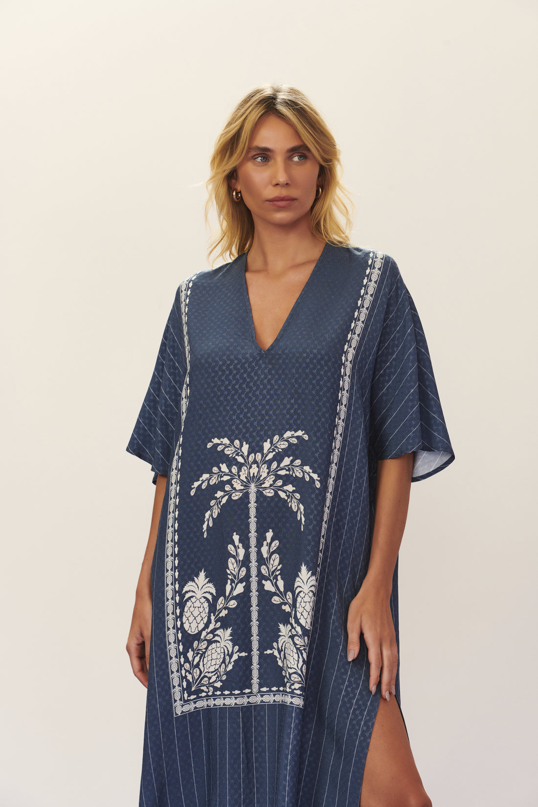 Image 02: Blueman Beach Dresses Kaftan Dress Seiva-Doce-Azul