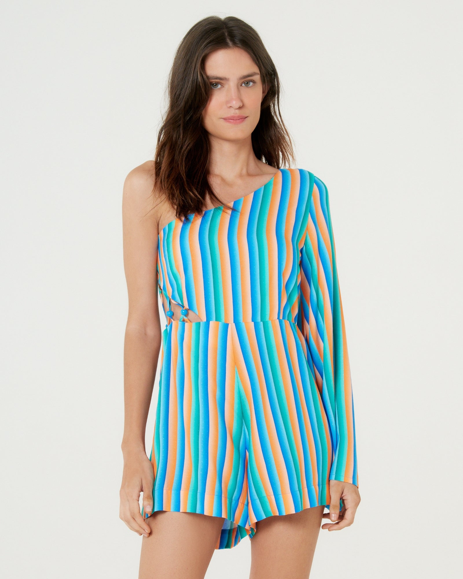 Gallery: Blueman Beach Playsuits / Rompers Macaquinho Detalhe Lateral Sistere