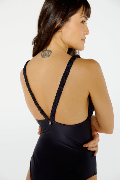 Image 08: Blueman One-Piece Maio Malibu Liso Preto