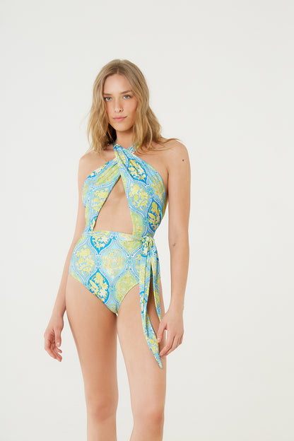 Model Front: Blueman One-Piece Maio Onda Polen