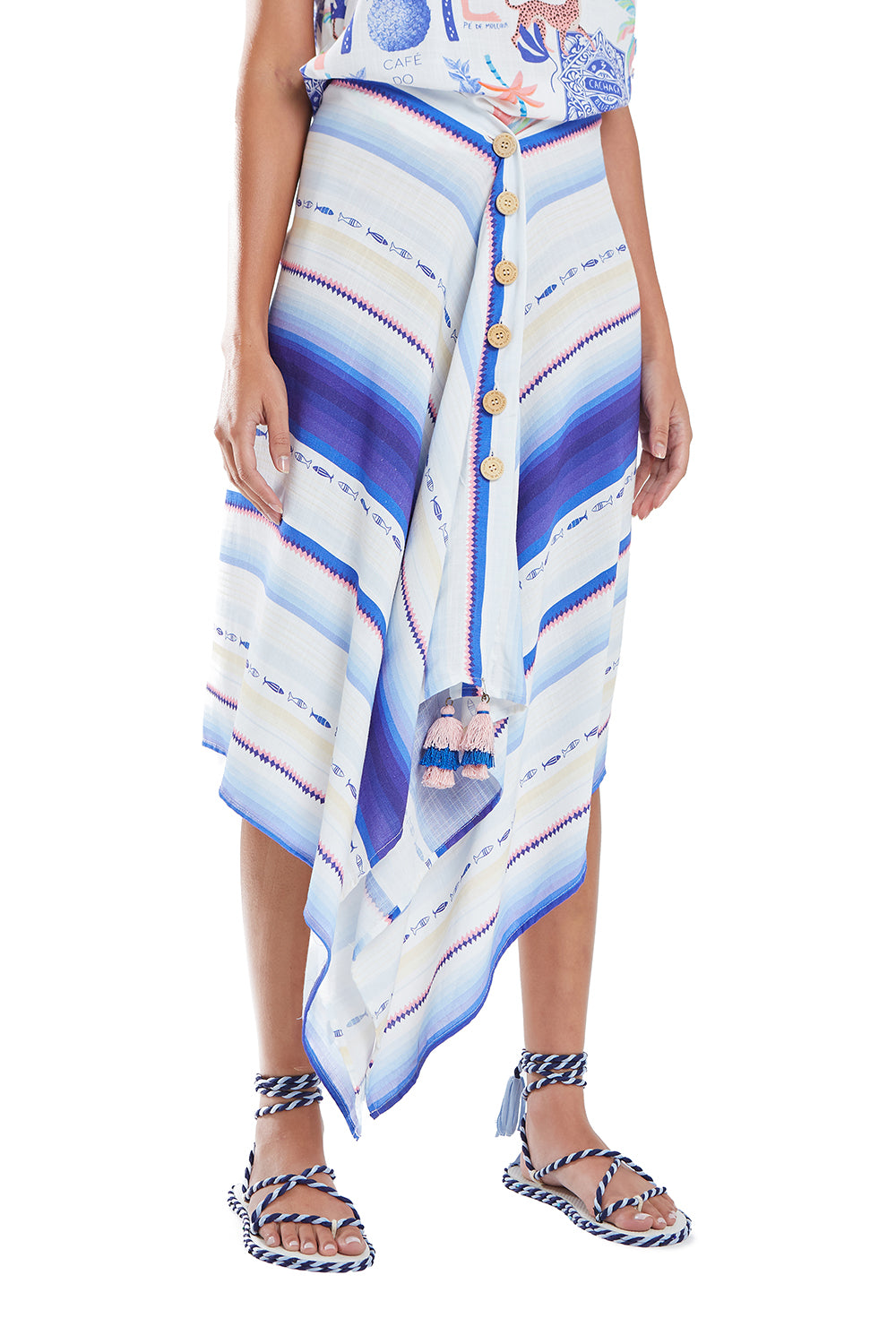 Image 02: Blueman Beach Skirt Saia Canga Mare Alta