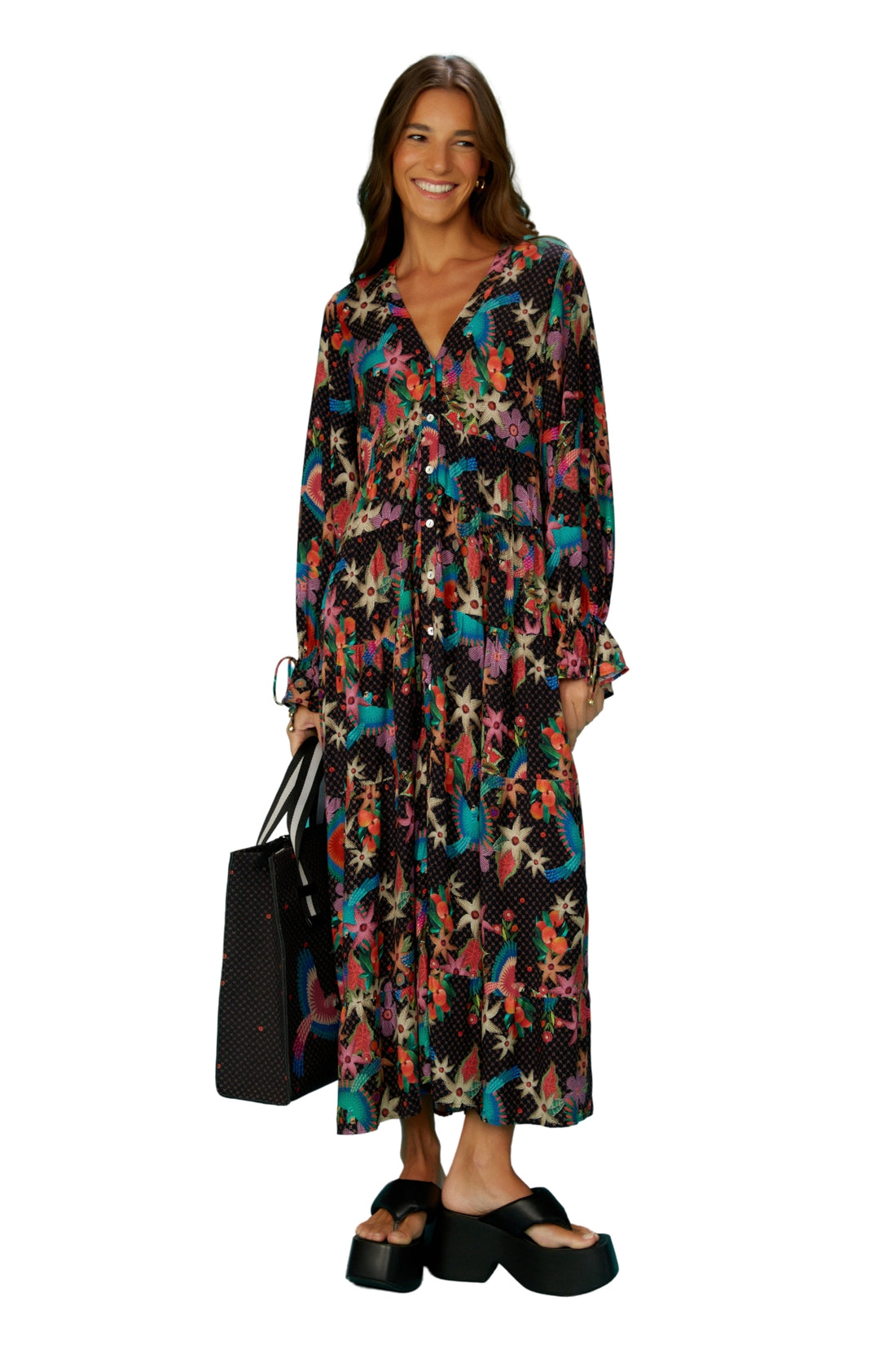 Model Front: Blueman Beach Dresses Vestido Baile Das Araras