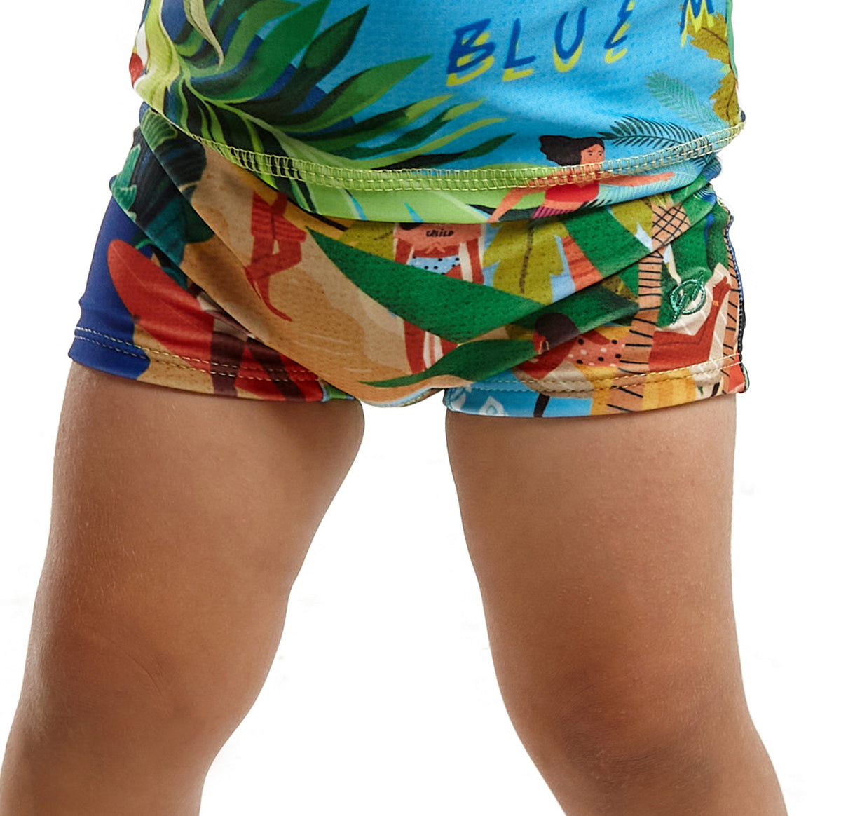 Model Back: Blueman Baby Swimwear Bottom John Manga Longa Baby Maresia