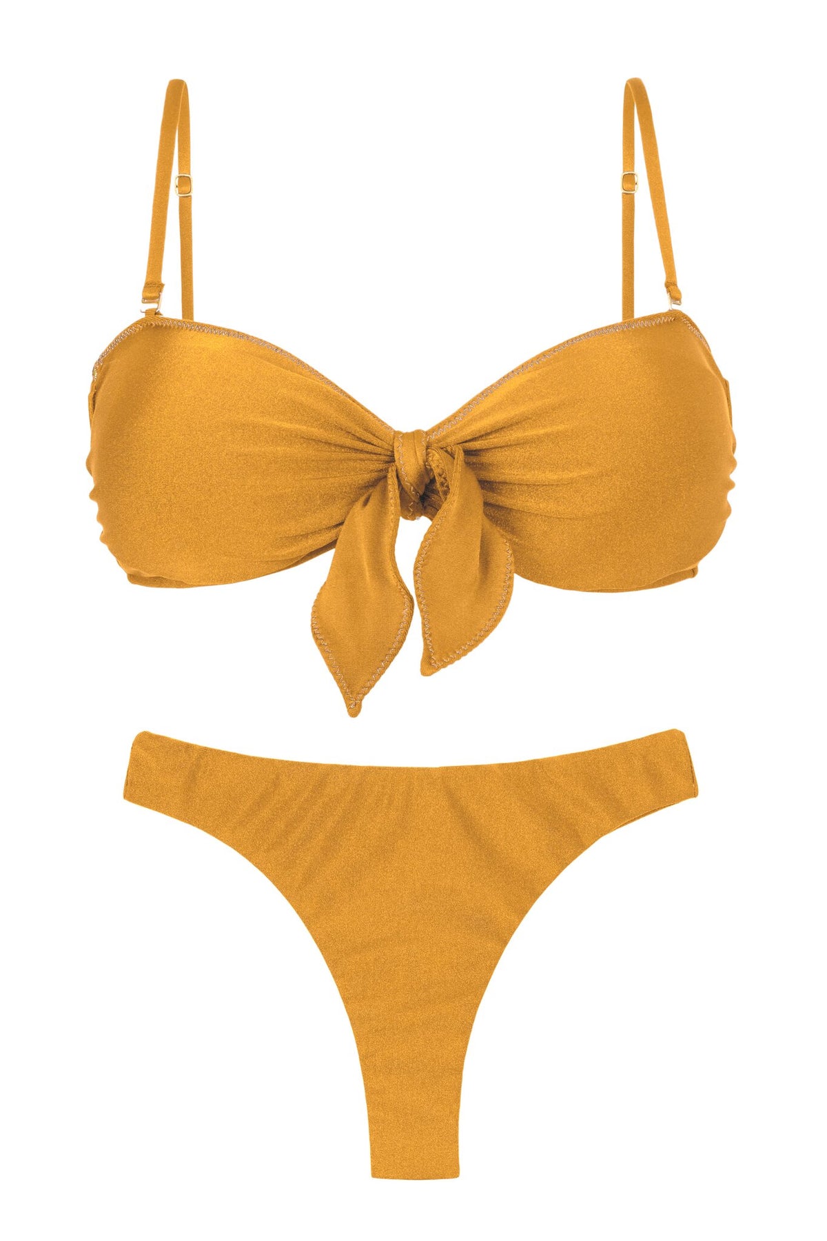 Product Front: Rio De Sol Two Piece Swimwear Set Damasco Bandeau-No Nice-Fio
