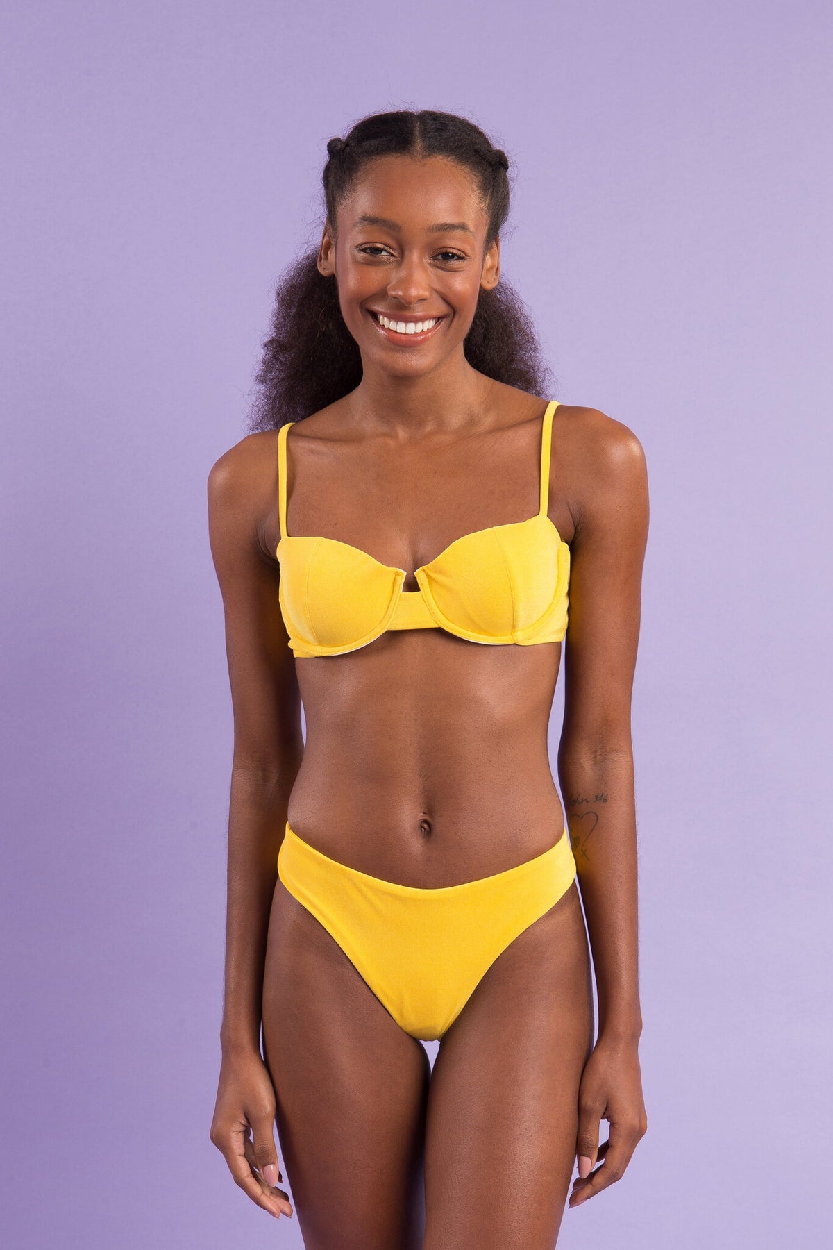 Image 10: Rio De Sol Two Piece Swimwear Set Malibu-Yellow Balconet Ciao