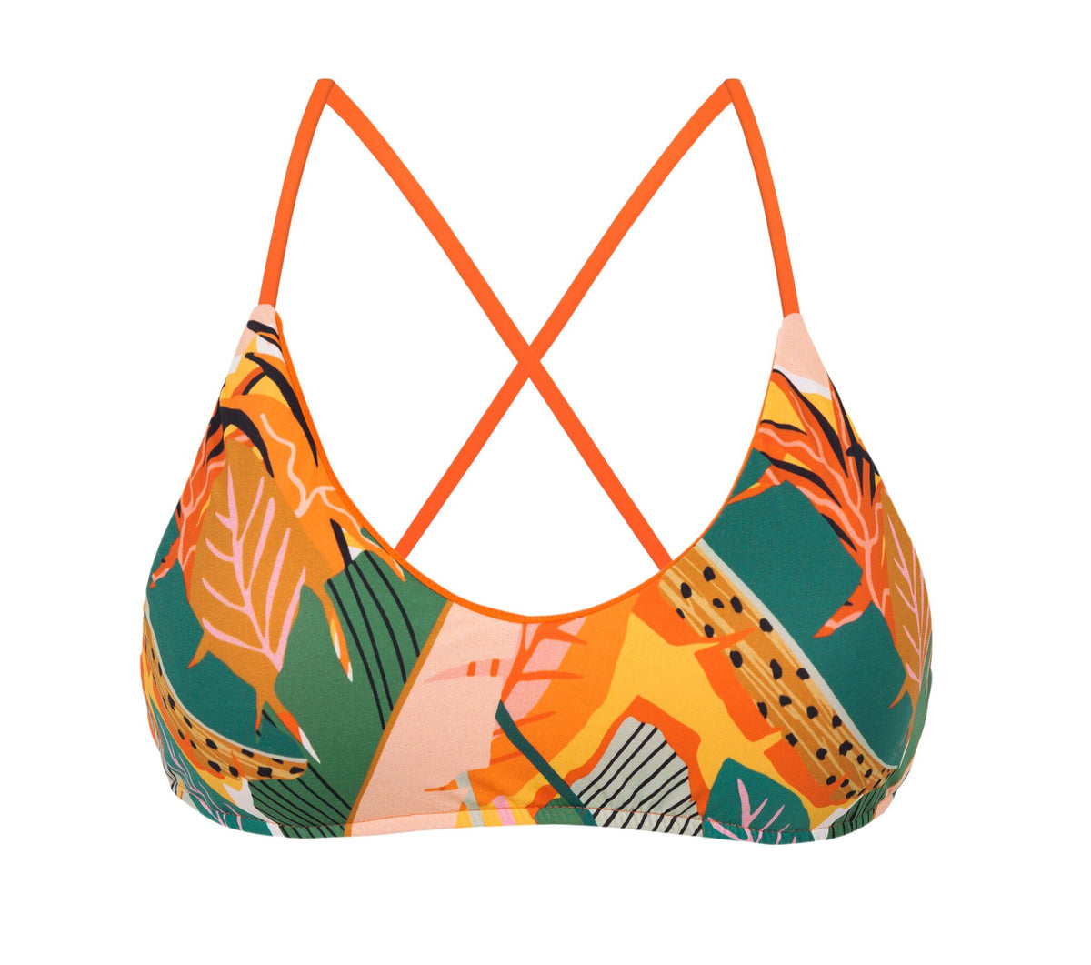 Product Front: Rio De Sol Bikini Tops Top El-Arco Bralette-Orange