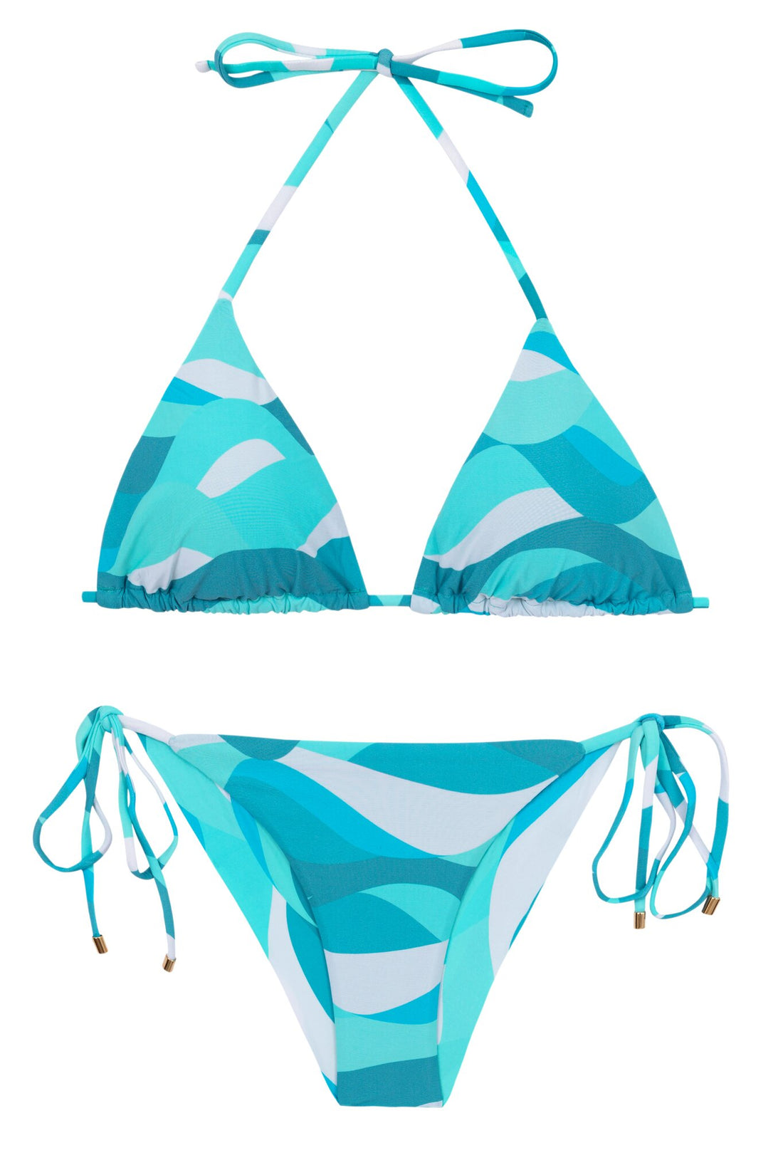 Product Front: Rio De Sol Two Piece Swimwear Set Mayaguana Tri-Inv Cheeky-Tie
