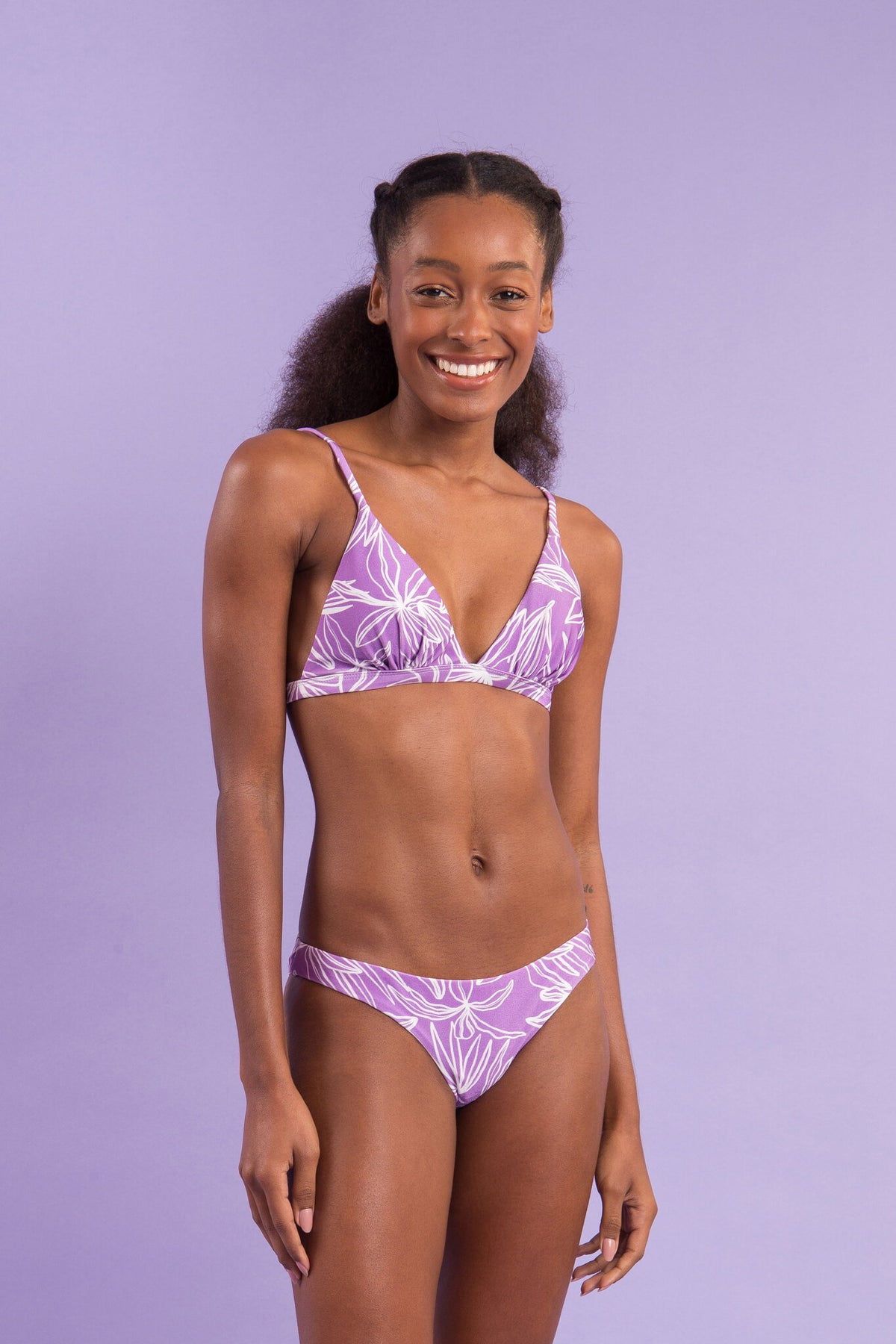 Image 09: Rio De Sol Bikini Bottoms Bottom Trail-Purple Essential
