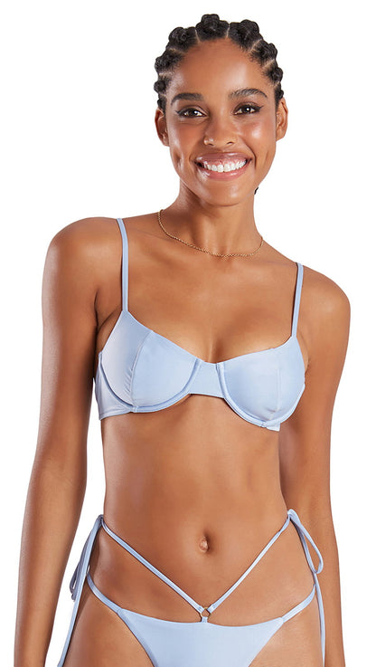 Image 06: Blueman Bikini Bottoms Bottom Pepe Liso Azul