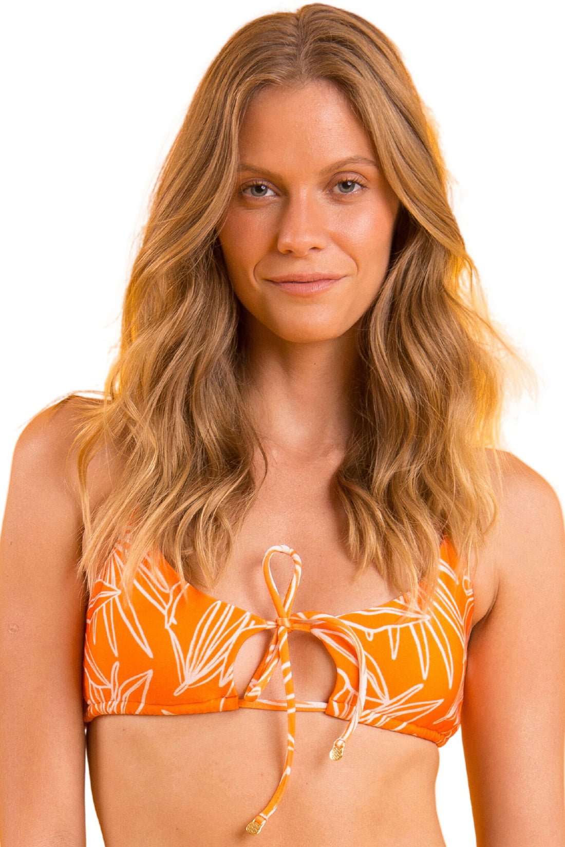 Gallery: Rio De Sol Bikini Tops Top Trail-Orange Tank-Tie