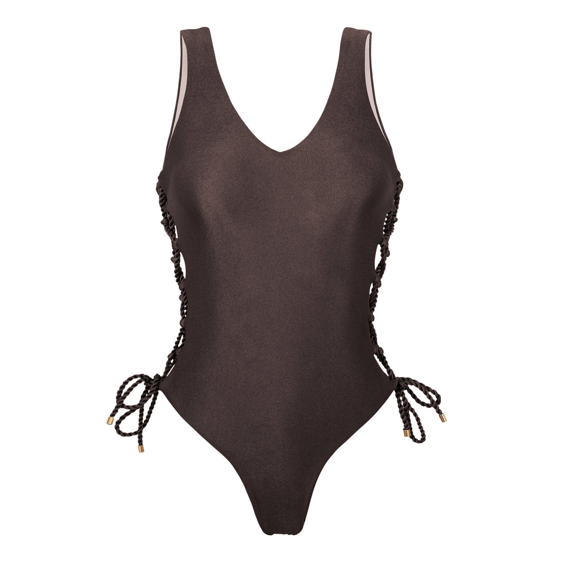 Product Front: Rio De Sol One Piece Swimsuits Shimmer-Coffee Zoe