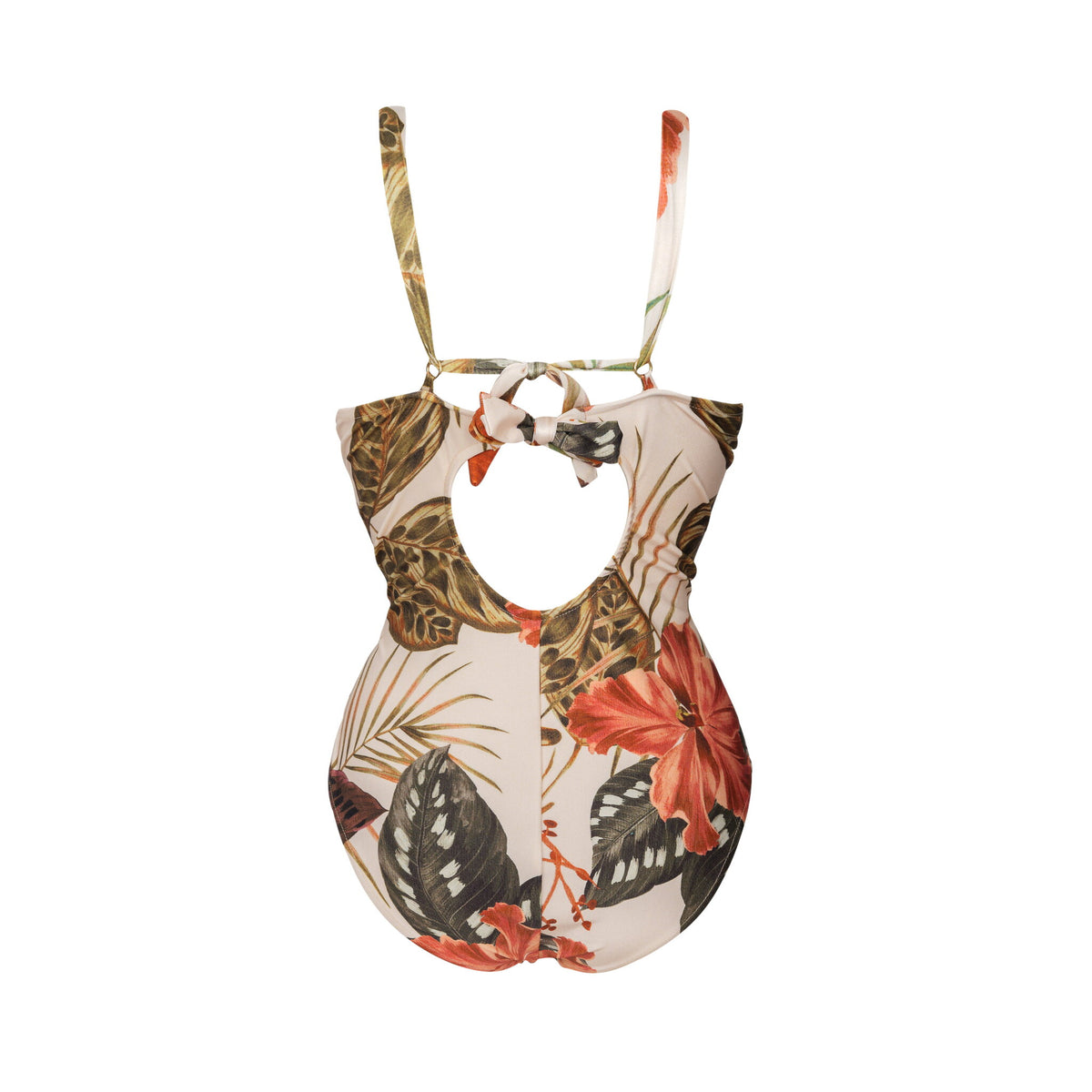 Product Back: Lua Morena One Piece Swimsuits Brisa-Tropical Maio Compressao