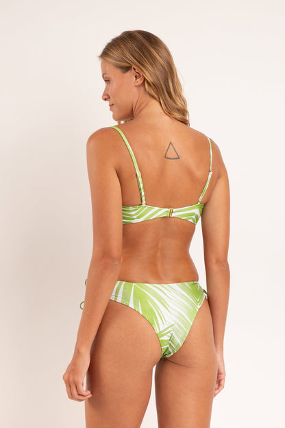 Model Back: Rio De Sol Two Piece Swimwear Set Palms Sara Lola