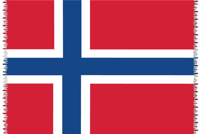 Product Front: Bali Blue Pareo Canga Norvegian National Flag